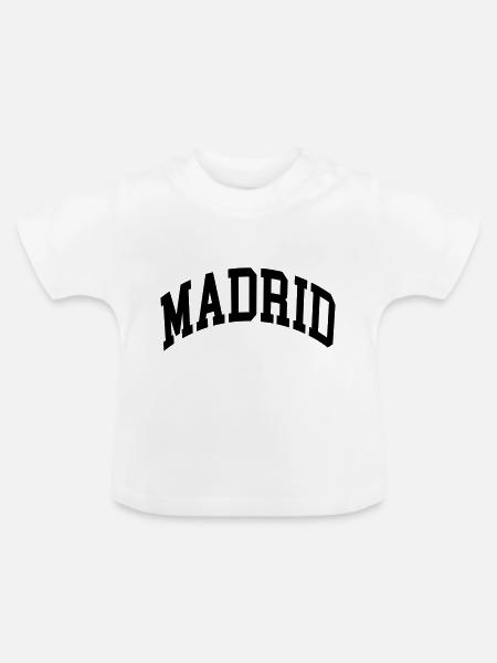 Madrid - Baby Bio-T-Shirt mit Rundhals - Weiß