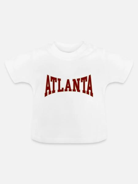Atlanta - Baby Bio-T-Shirt mit Rundhals - Weiß