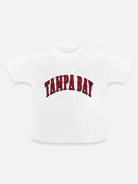 Tampa Bay - Baby Bio-T-Shirt mit Rundhals - Weiß