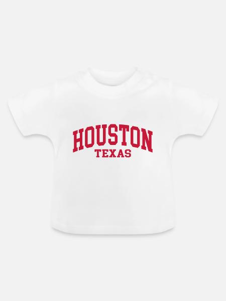 Houston - Baby Bio-T-Shirt mit Rundhals - Weiß