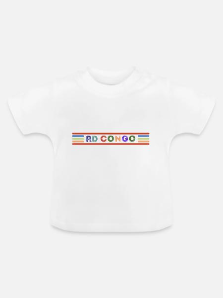 DR KONGO - Baby Bio-T-Shirt mit Rundhals - Weiß