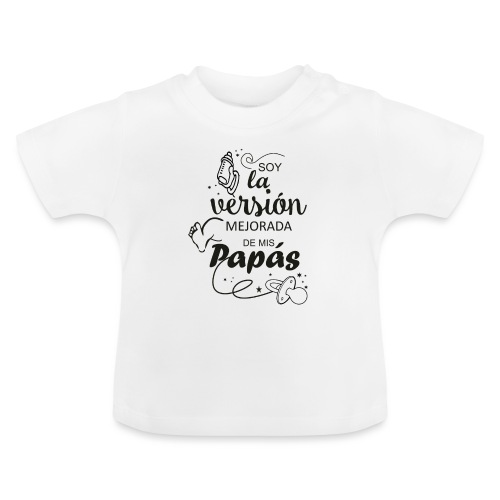 bodis - Camiseta orgánica para bebé con cuello redondo