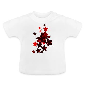 Sternen Himmel - Baby Bio-T-Shirt mit Rundhals - Weiß - Vorne