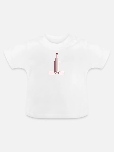Serie 05 | Moskau - Baby Bio-T-Shirt mit Rundhals - Weiß