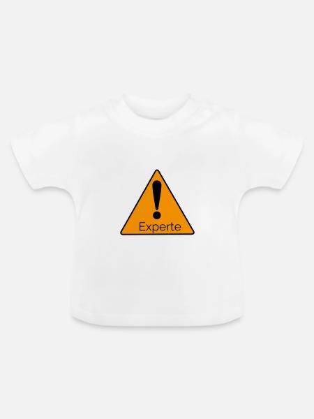 Experte - Baby Bio-T-Shirt mit Rundhals - Weiß