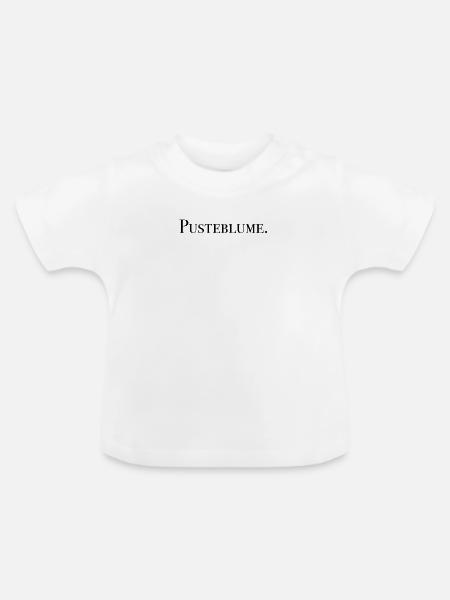 Pusteblume - Baby Bio-T-Shirt mit Rundhals - Weiß