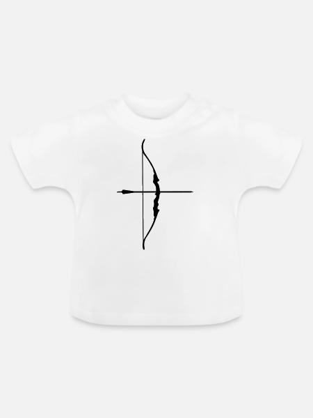 Bow & Arrow - Baby Bio-T-Shirt mit Rundhals - Weiß