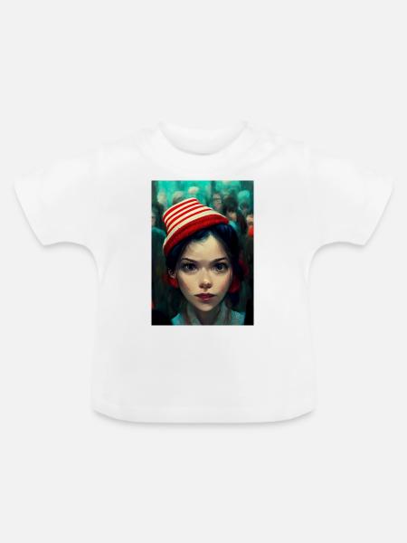 Finde holgers Frau! - Baby Bio-T-Shirt mit Rundhals - Weiß