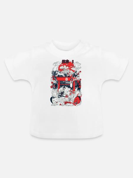 Japan! (1) - Baby Bio-T-Shirt mit Rundhals - Weiß