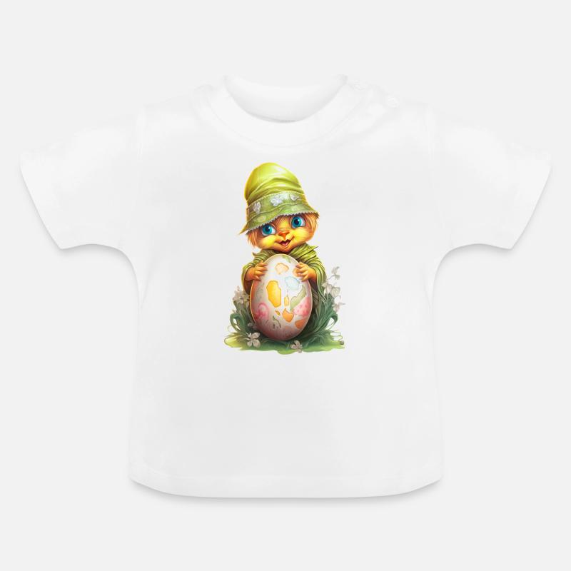 Doux petit monstre - T-shirt bio col rond Bébé - blanc