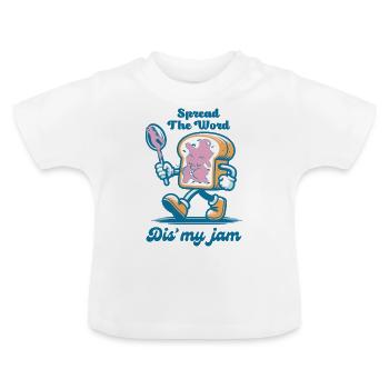 Passez le mot Dis' My Jam Funny - T-shirt bio col rond Bébé - blanc - Devant