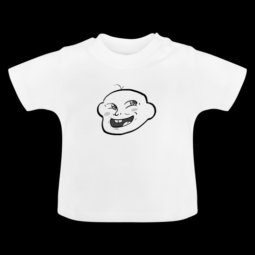 Baby Trollface - Baby biologisch T-shirt met ronde hals