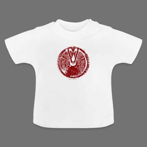 Maschinentelegraph (röd oldstyle) - Ekologisk T-shirt med rund hals baby