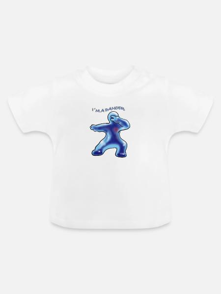Tänzer - Baby Bio-T-Shirt mit Rundhals - Weiß