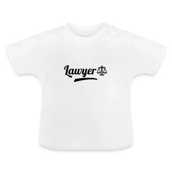 Rechtsanwalt - Baby Bio-T-Shirt mit Rundhals - Weiß - Vorne