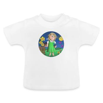Naturliebhaber - Baby Bio-T-Shirt mit Rundhals - Weiß - Vorne