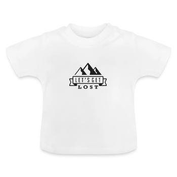 permet de se perdre - T-shirt bio col rond Bébé - blanc - Devant
