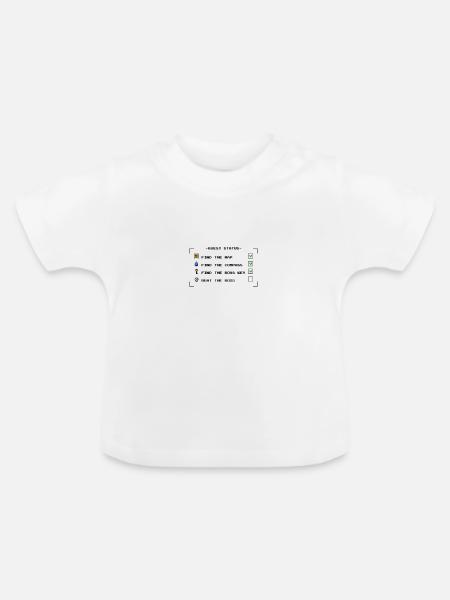 Quest Status - Baby Bio-T-Shirt mit Rundhals - Weiß