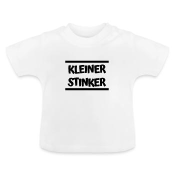 KLEINER STINKER - Baby Bio-T-Shirt mit Rundhals - Weiß - Vorne