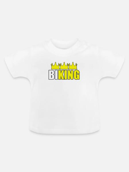 Biking - Baby Bio-T-Shirt mit Rundhals - Weiß
