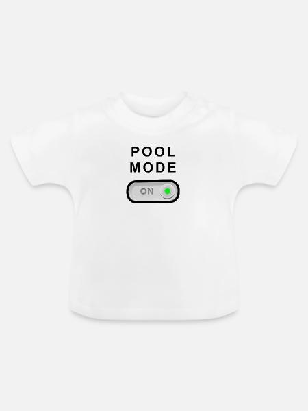 Billard - Baby Bio-T-Shirt mit Rundhals - Weiß
