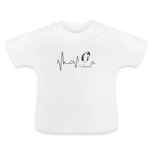 Heartbeat inguin - Baby Bio-T-Shirt mit Rundhals