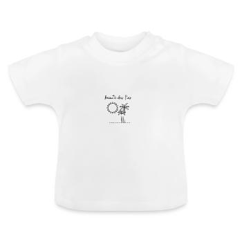 beauté des îles - T-shirt bio col rond Bébé - blanc - Devant
