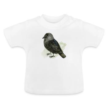 Süßes Kauen - Baby Bio-T-Shirt mit Rundhals - Weiß - Vorne