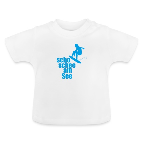 scho schee am See Surfer 01 - Baby Bio-T-Shirt mit Rundhals