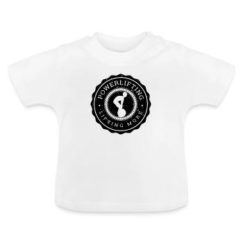 Funny Deadlift - Powerlifting Lifting More - T-shirt bio col rond Bébé - blanc - Devant