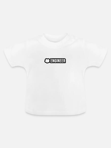 Cloud Engineer - Baby Bio-T-Shirt mit Rundhals - Weiß