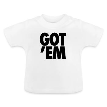 Got em sneaker - T-shirt bio col rond Bébé - blanc - Devant