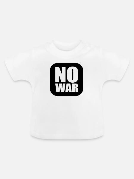 No war - Baby Bio-T-Shirt mit Rundhals - Weiß