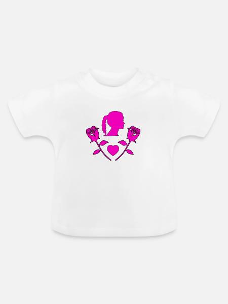 Sommer - Baby Bio-T-Shirt mit Rundhals - Weiß