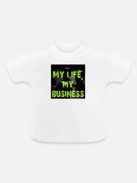 Motivation - Baby Bio-T-Shirt mit Rundhals - Weiß