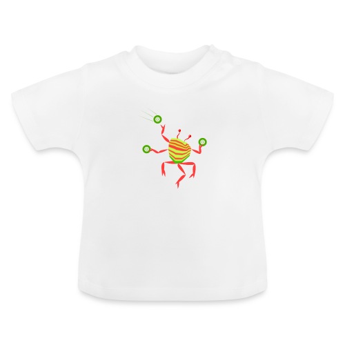 Dj Crab - Maglietta ecologica con scollo rotondo per neonato