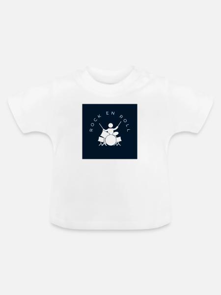 Klara - Baby Bio-T-Shirt mit Rundhals - Weiß