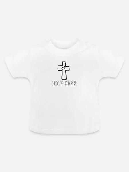 Holy roar - Baby Bio-T-Shirt mit Rundhals - Weiß