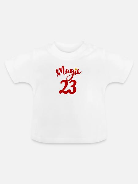 Magic 23 Ausgabe - Baby Bio-T-Shirt mit Rundhals - Weiß