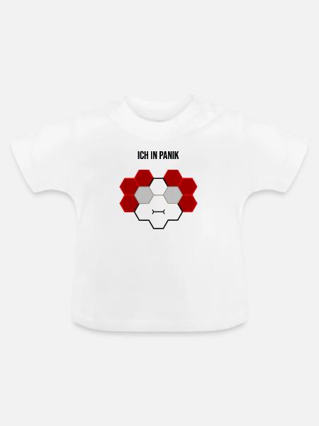 Ich in Panik - Baby Bio-T-Shirt mit Rundhals - Weiß