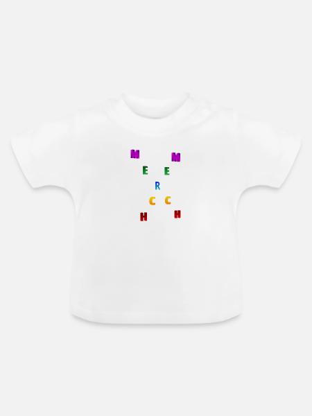Merch Merch 2 - Baby Bio-T-Shirt mit Rundhals - Weiß