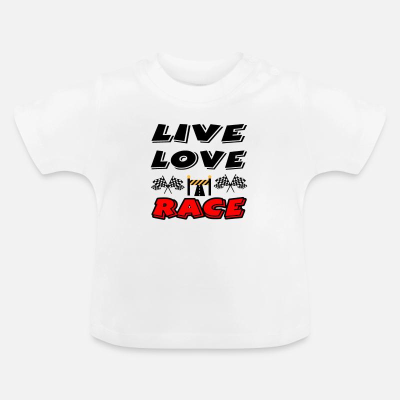 Voiture - T-shirt bio col rond Bébé - blanc