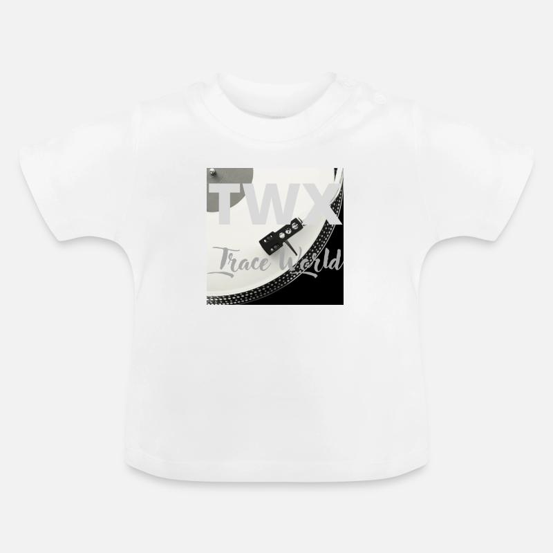 TraceWorld - T-shirt bio col rond Bébé - blanc