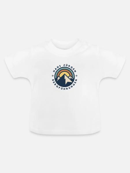 Rustikal Gebirge - Baby Bio-T-Shirt mit Rundhals - Weiß