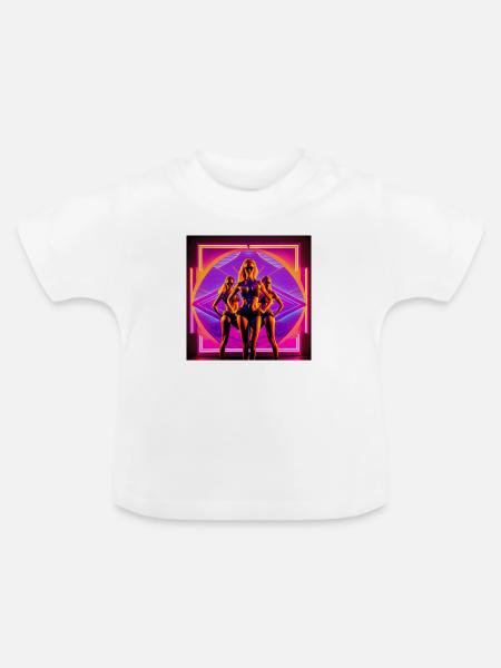Babes - Baby Bio-T-Shirt mit Rundhals - Weiß