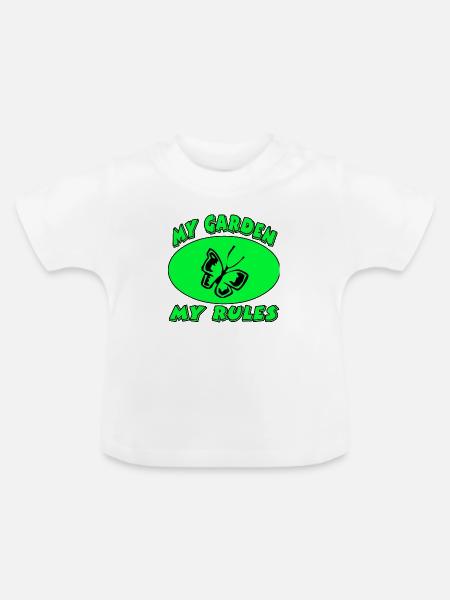 Garten - Baby Bio-T-Shirt mit Rundhals - Weiß