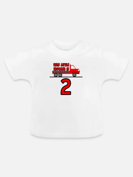 Trucker - Baby Bio-T-Shirt mit Rundhals - Weiß