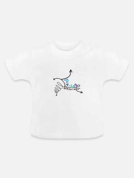 Planlos unterwegs - Baby Bio-T-Shirt mit Rundhals - Weiß