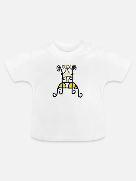 Rex Nihil / König des Nichts - Baby Bio-T-Shirt mit Rundhals - Weiß