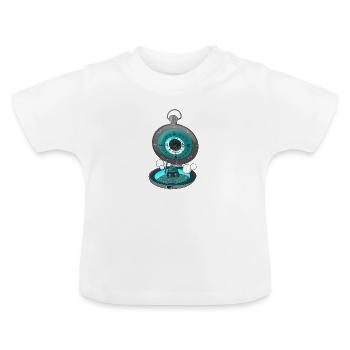 Navi Diver Navigation Diving Scuba Hero - Baby Organic T-Shirt with Round Neck - white - Front